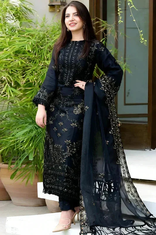 SUMMER ELEGANCE 3PC EMBROIDERED LAWN SUIT