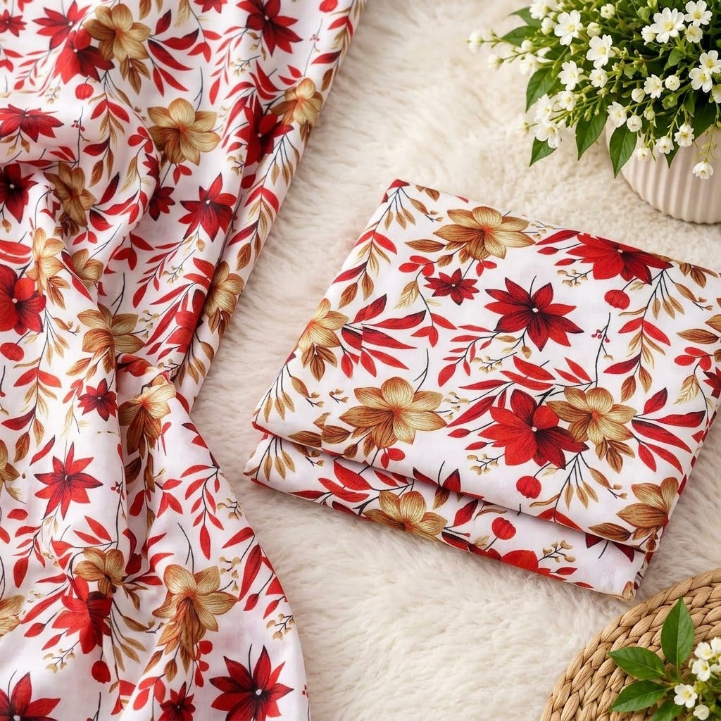 πΈFLORAL PRINTS β 2 PCS UNSTITCHEDπΈ