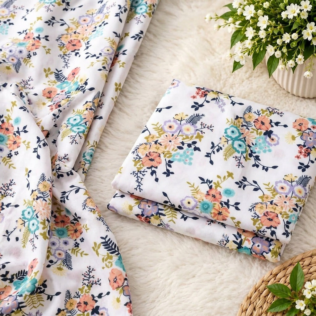 πΈFLORAL PRINTS β 2 PCS UNSTITCHEDπΈ